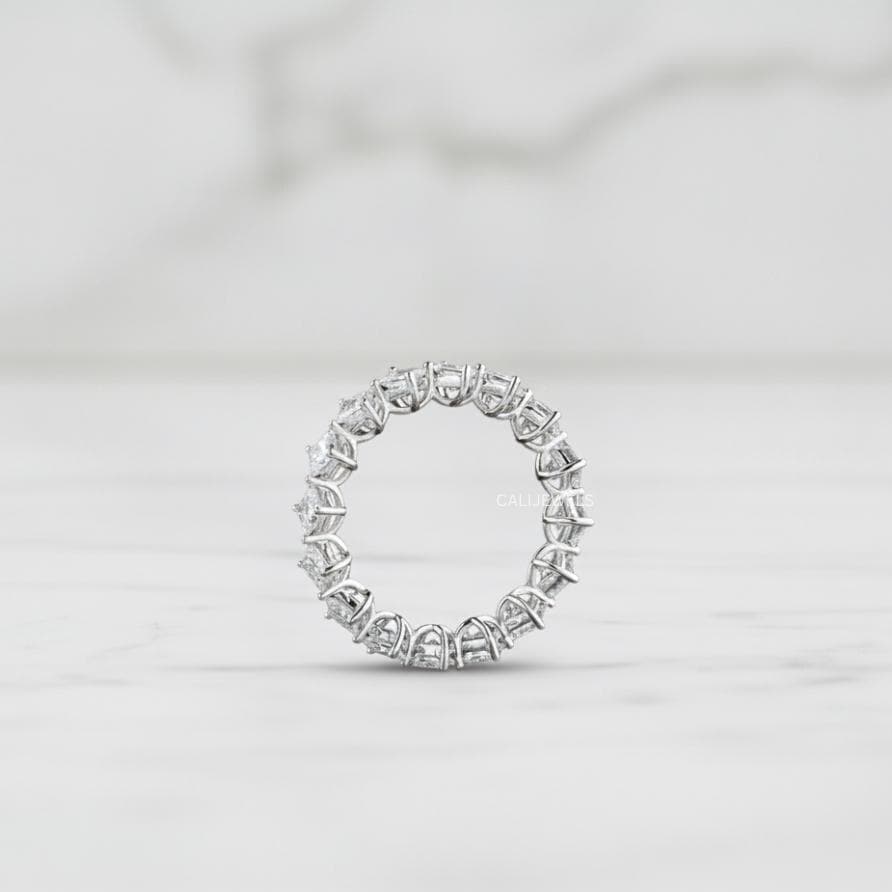 Princess Cut Lab Grown Diamond Full Eternity Band