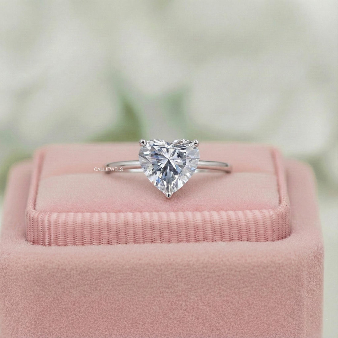 Heart Cut Lab Grown Diamond Engagement Ring