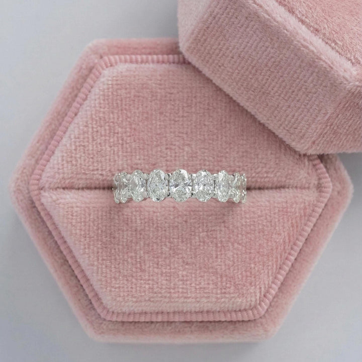 Oval Cut Lab Grown Diamond Eternity Ring