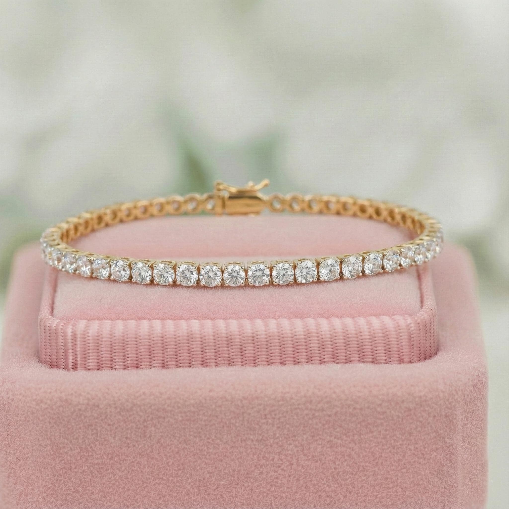 Round Cut Lab Diamond Tennis Bracelet