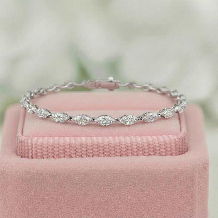 Marquise Lab Grown Diamond Tennis Bracelet