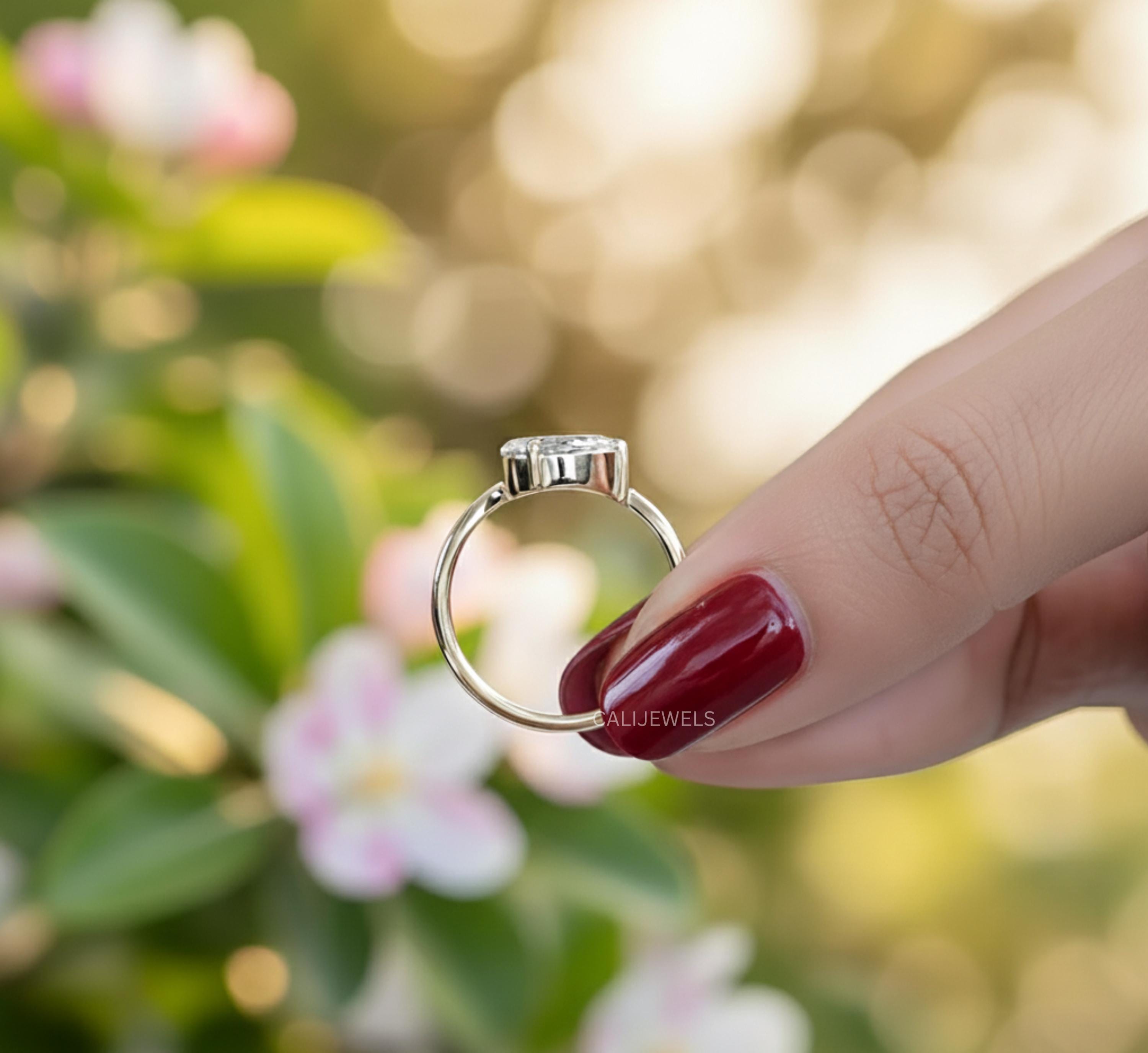Pear Cut Lab Grown Diamond Pinky Ring