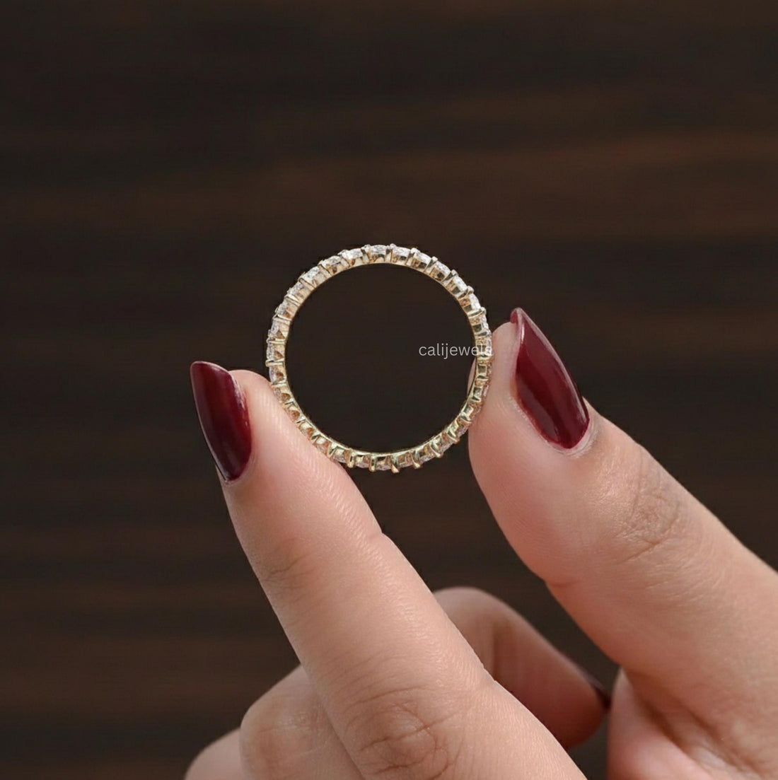 Marquise Cut Lab Grown Diamond Full Eternity Band