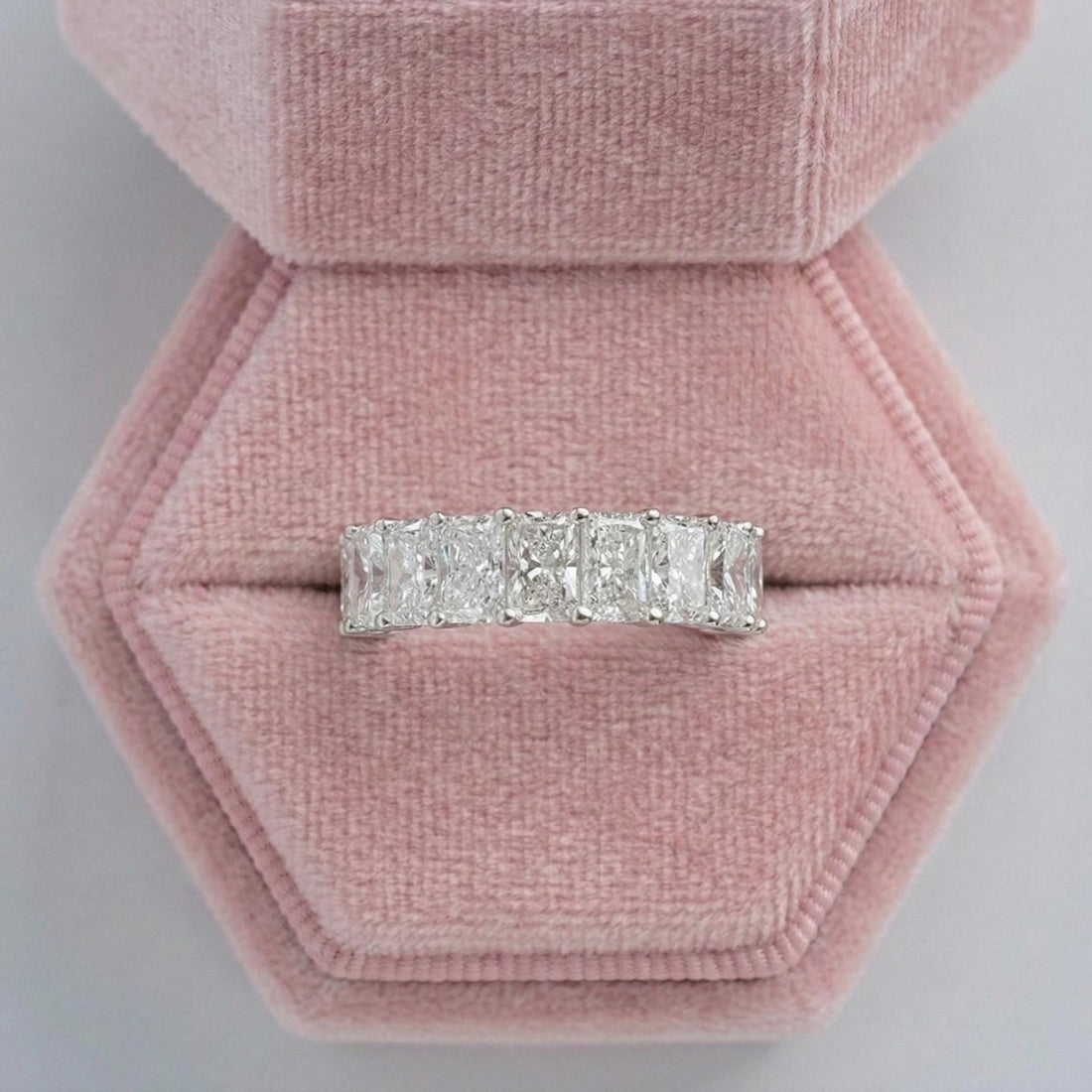 Radiant Cut Lab Grown Diamond Full Eternity Band