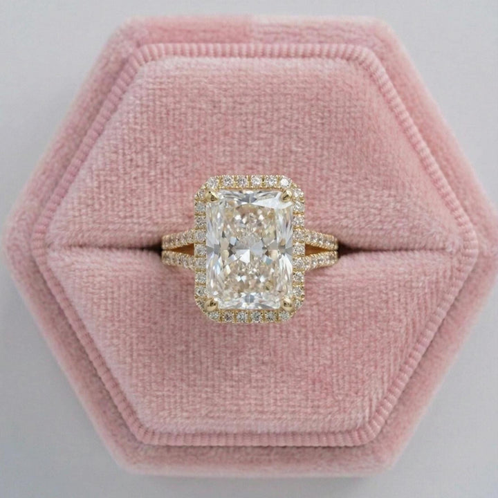 Radiant Cut Lab Grown Diamond Engagement Ring