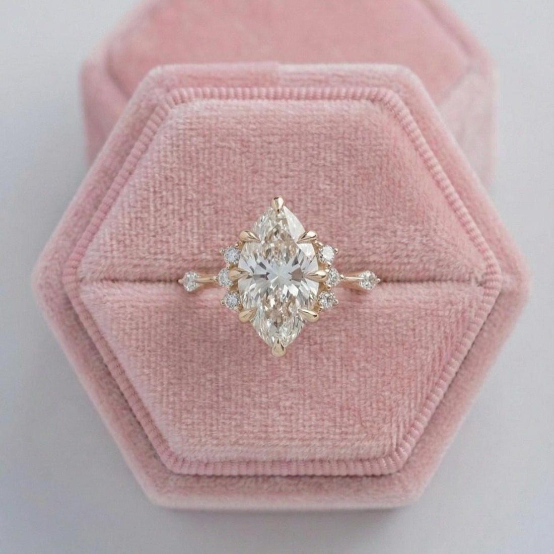 Marquise Lab Grown Diamond Engagement Ring