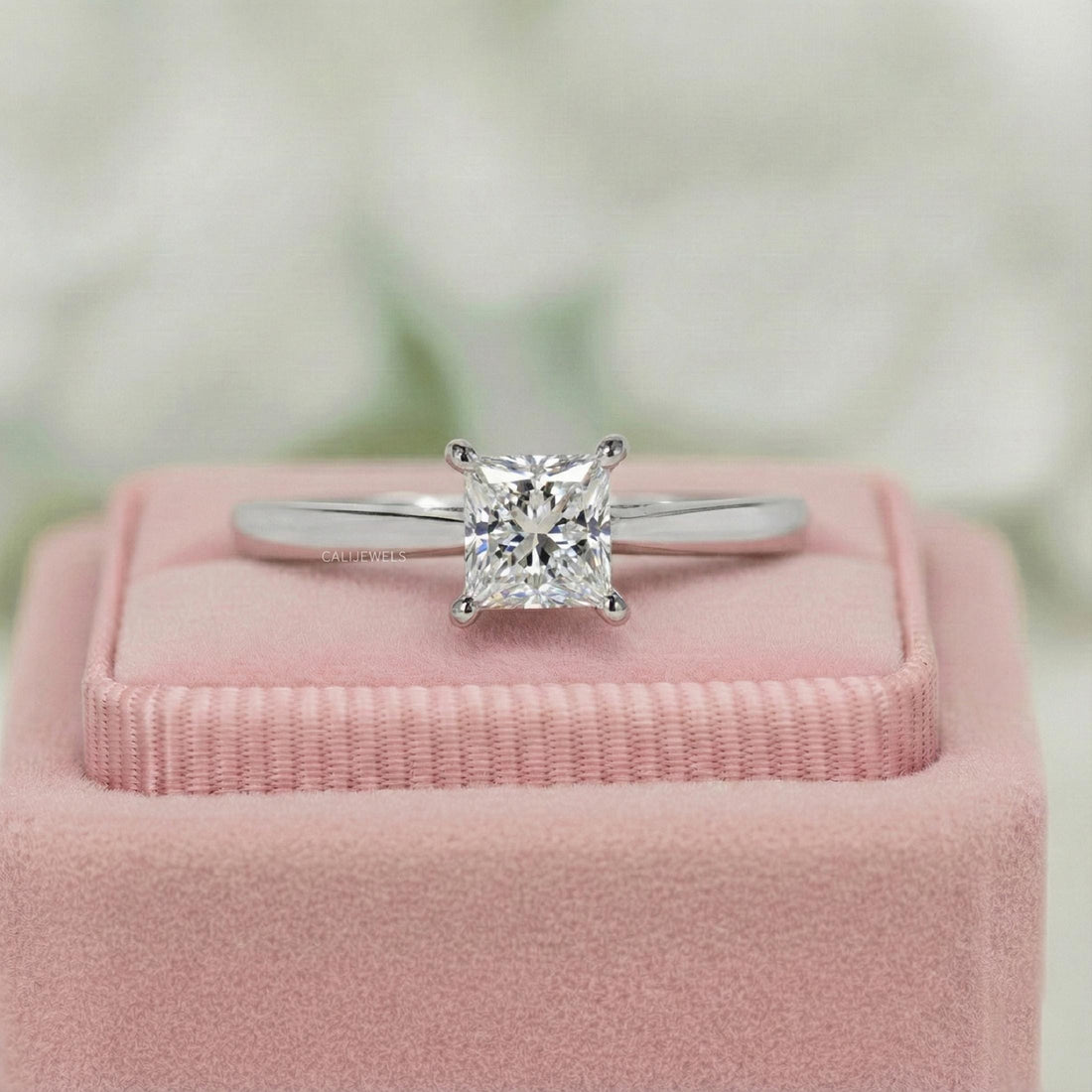Princess Cut Lab Grown Diamond Solitaire Ring