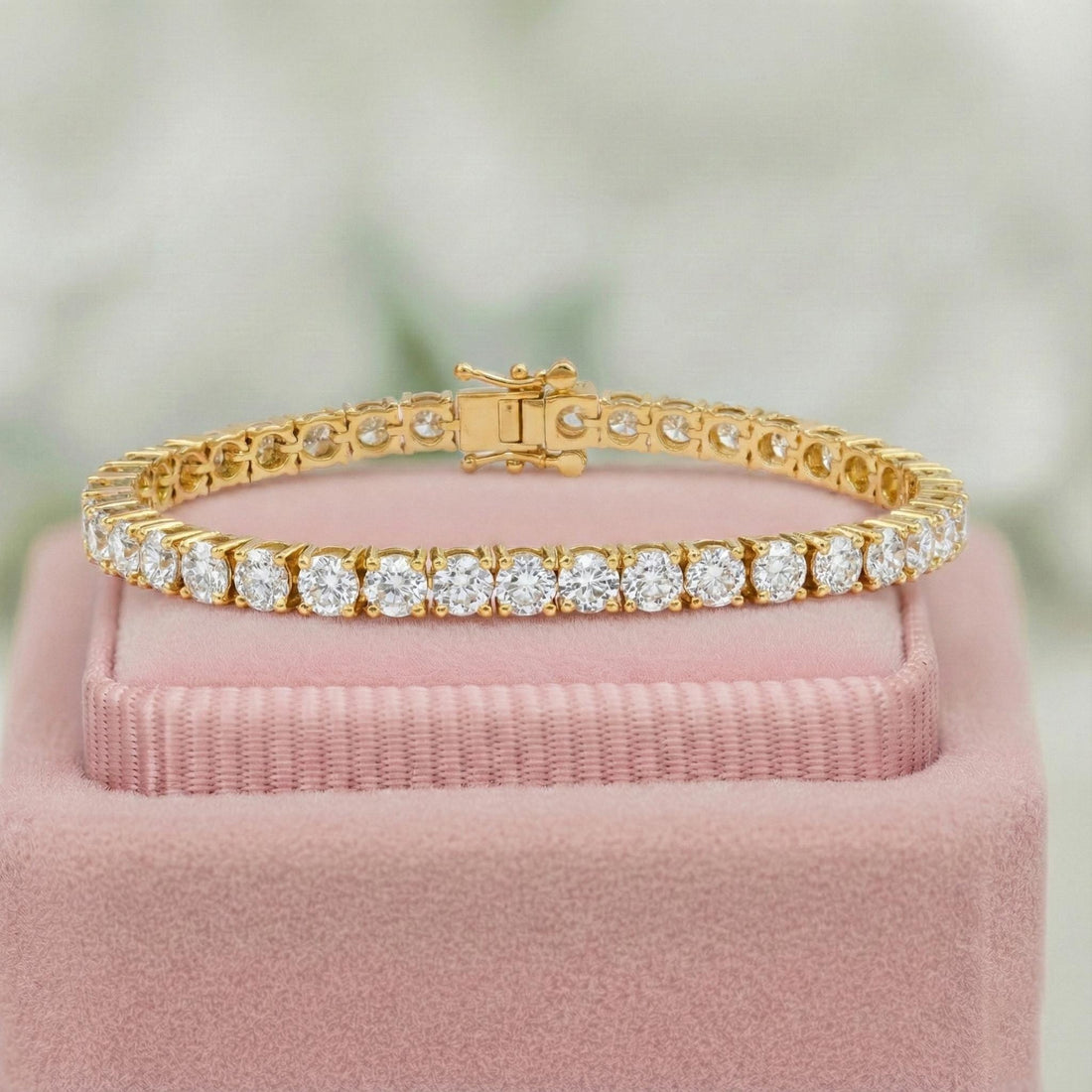 4.00 MM Round Cut Lab Diamond Tennis Bracelet