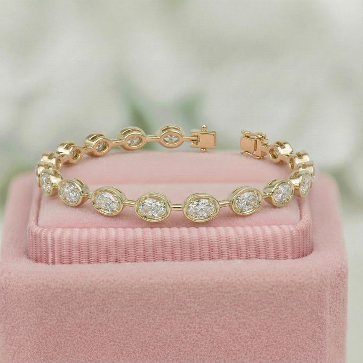 Oval Lab Grown Diamond Tennis Bracelet