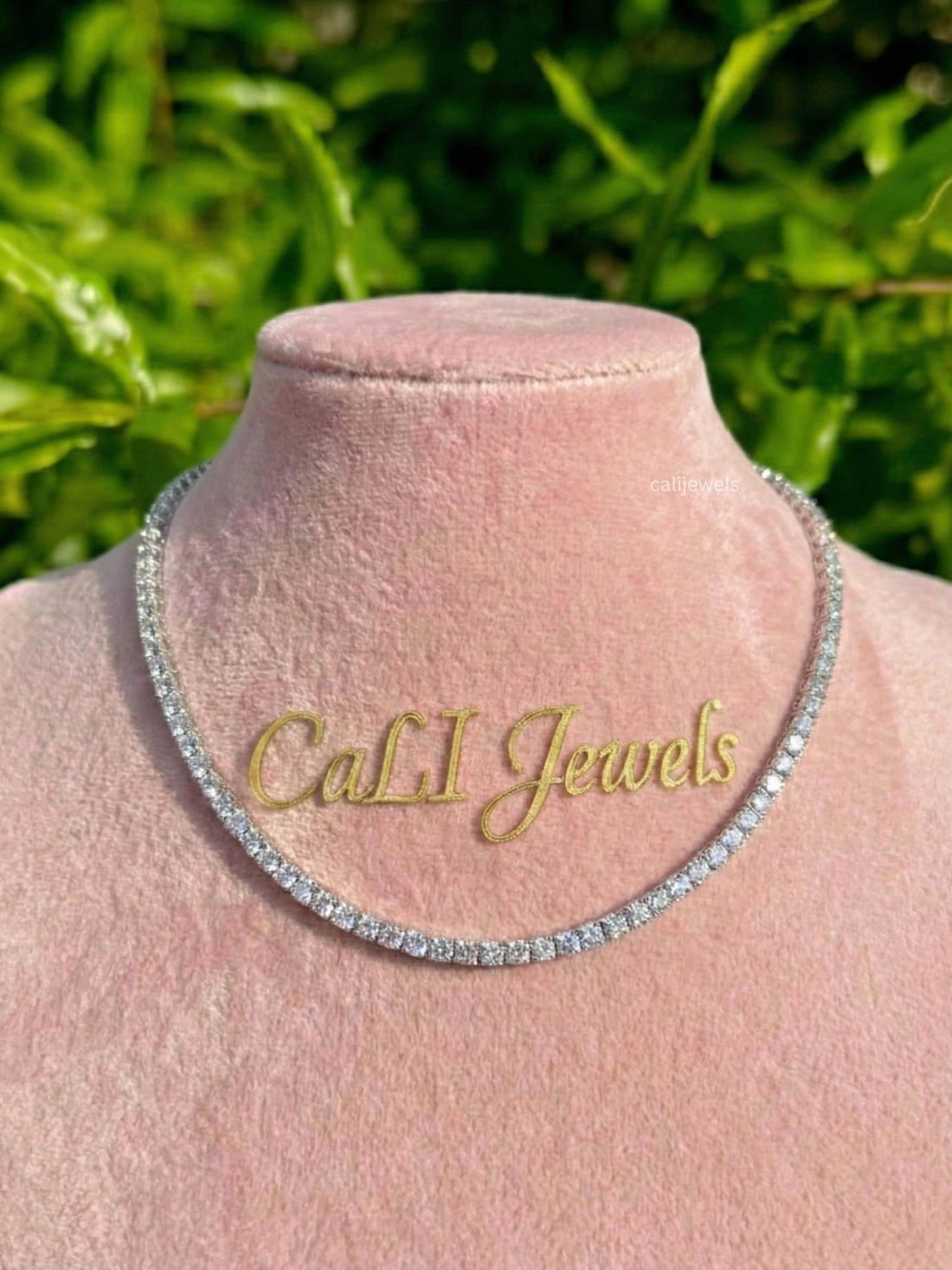 3.00 MM Round Cut Lab Diamond Tennis Necklace