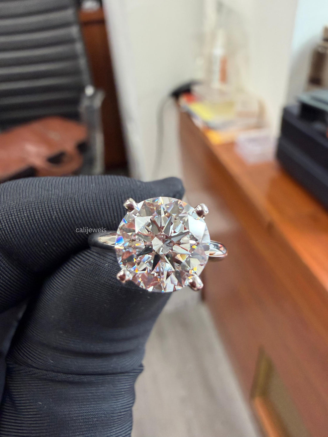 3.00 CT Round Cut Lab Grown Diamond Engagement Ring