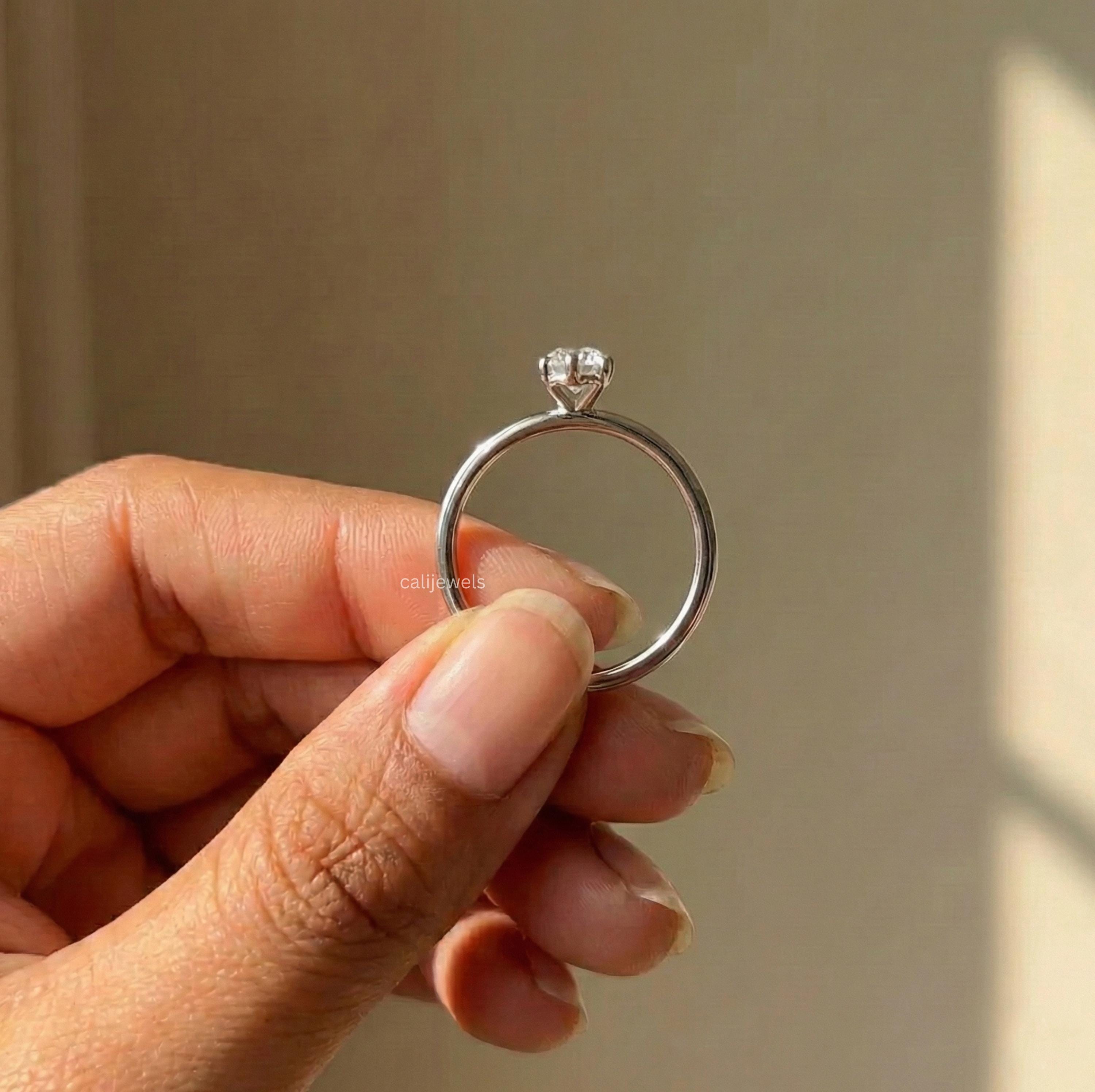 Marquise Cut Lab Grown Diamond Engagement Ring