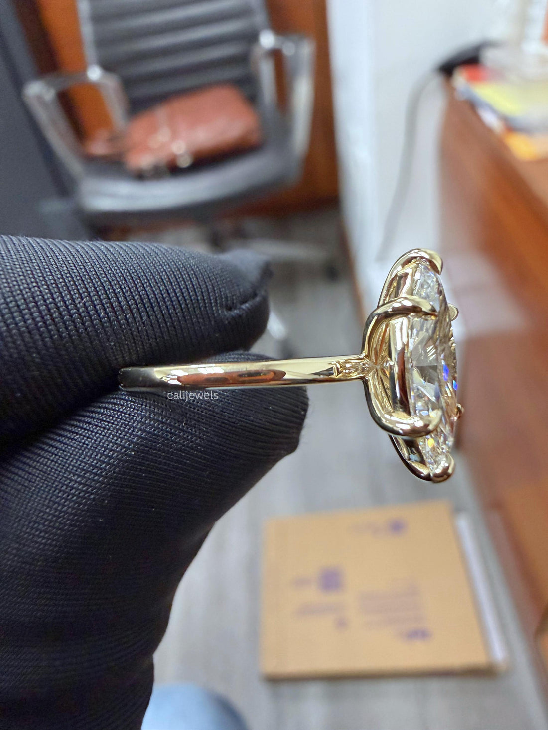 Marquise Lab Grown Diamond Engagement Ring