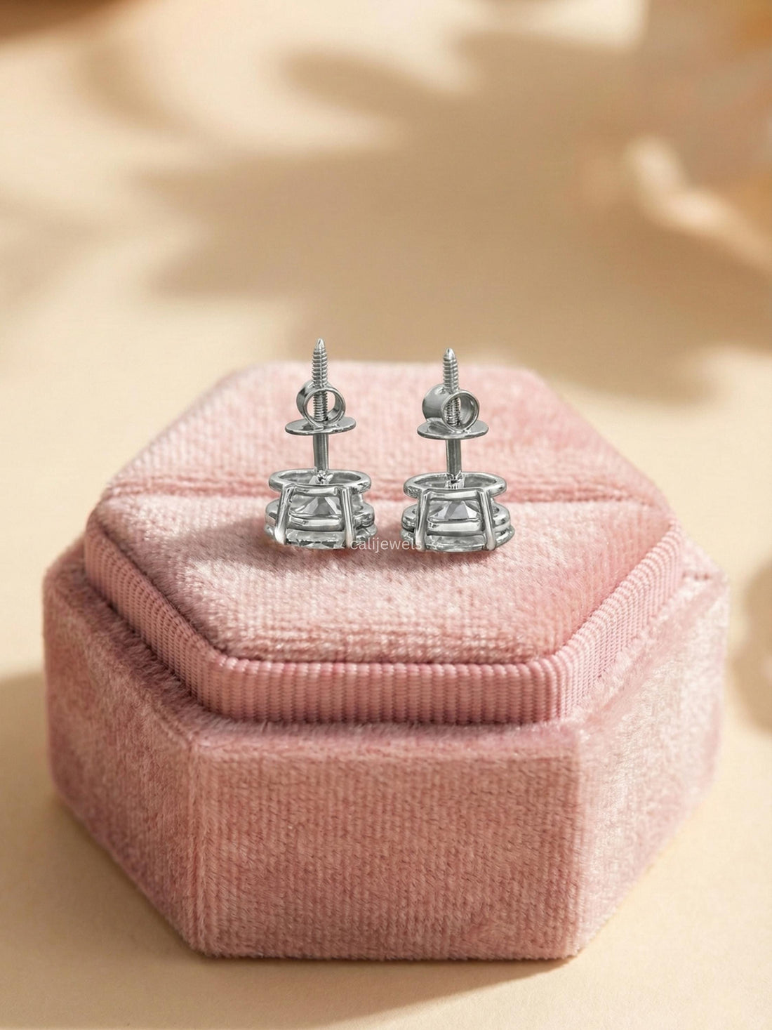 Oval Lab Grown Diamond Stud Earrings