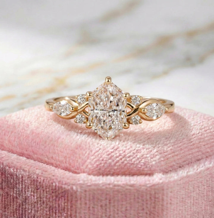 1.00 Ct Dutch Marquise Cut Diamond Wedding Ring