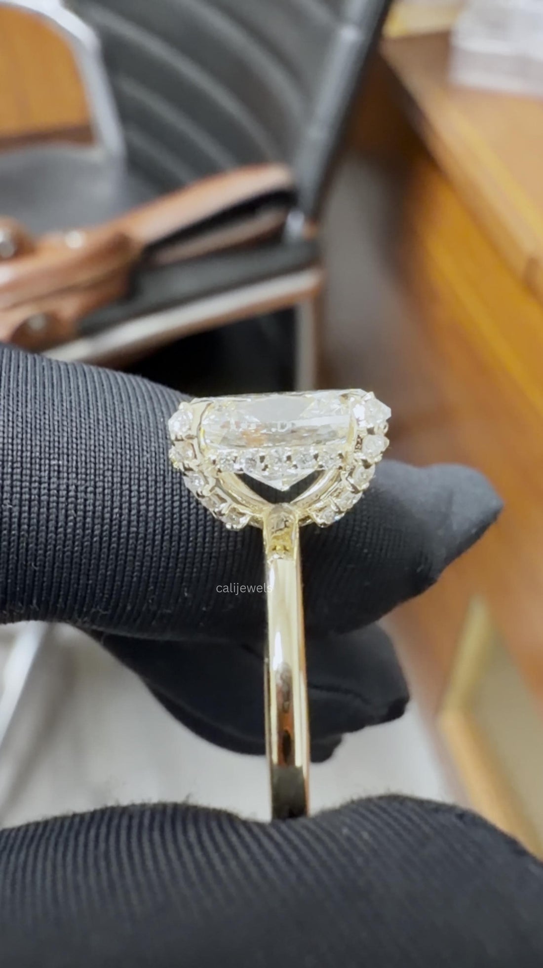 Oval Cut Lab Grown Diamond Engagement Ring