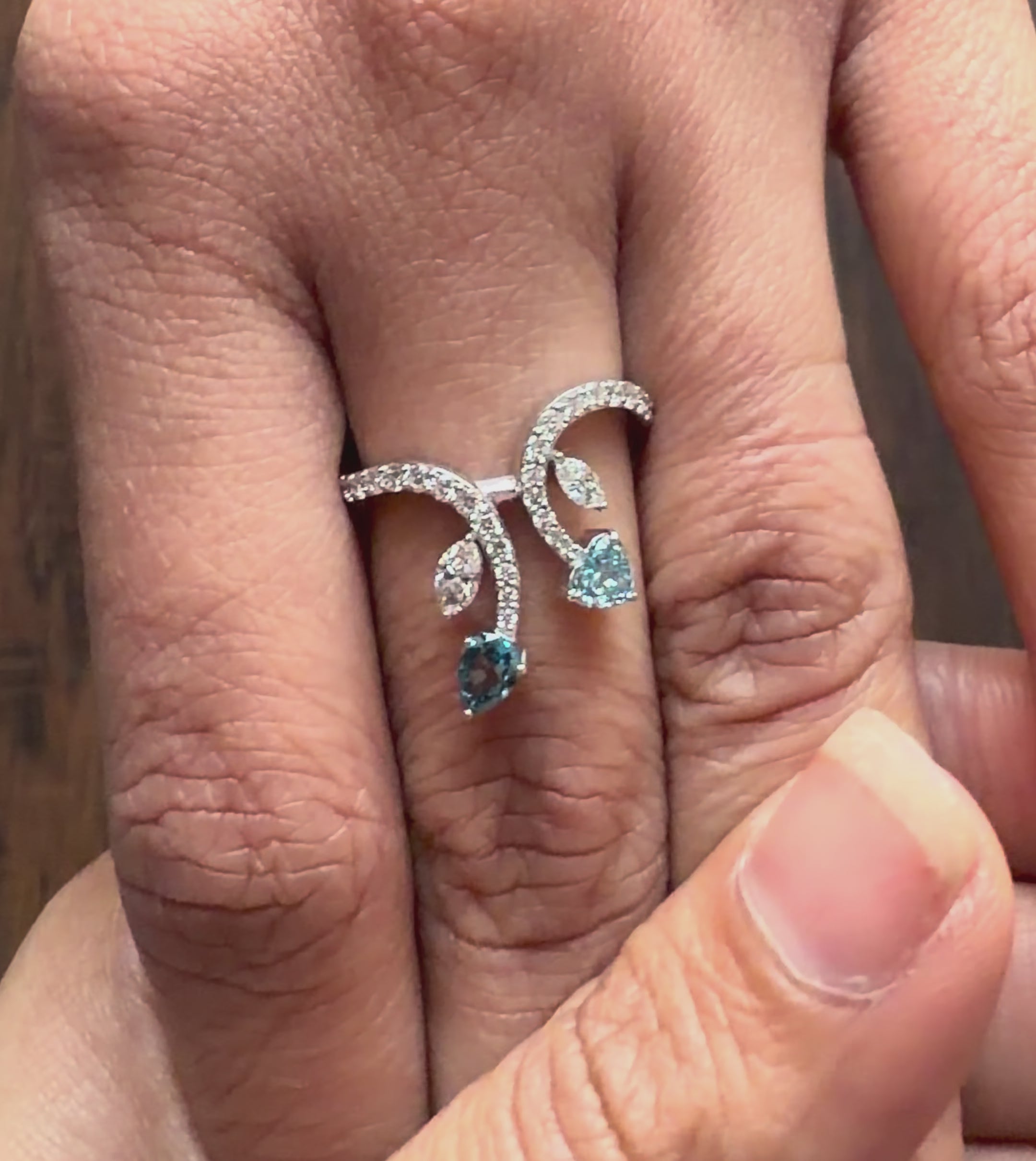 Pear & Heart Shape Lab Diamond Ring