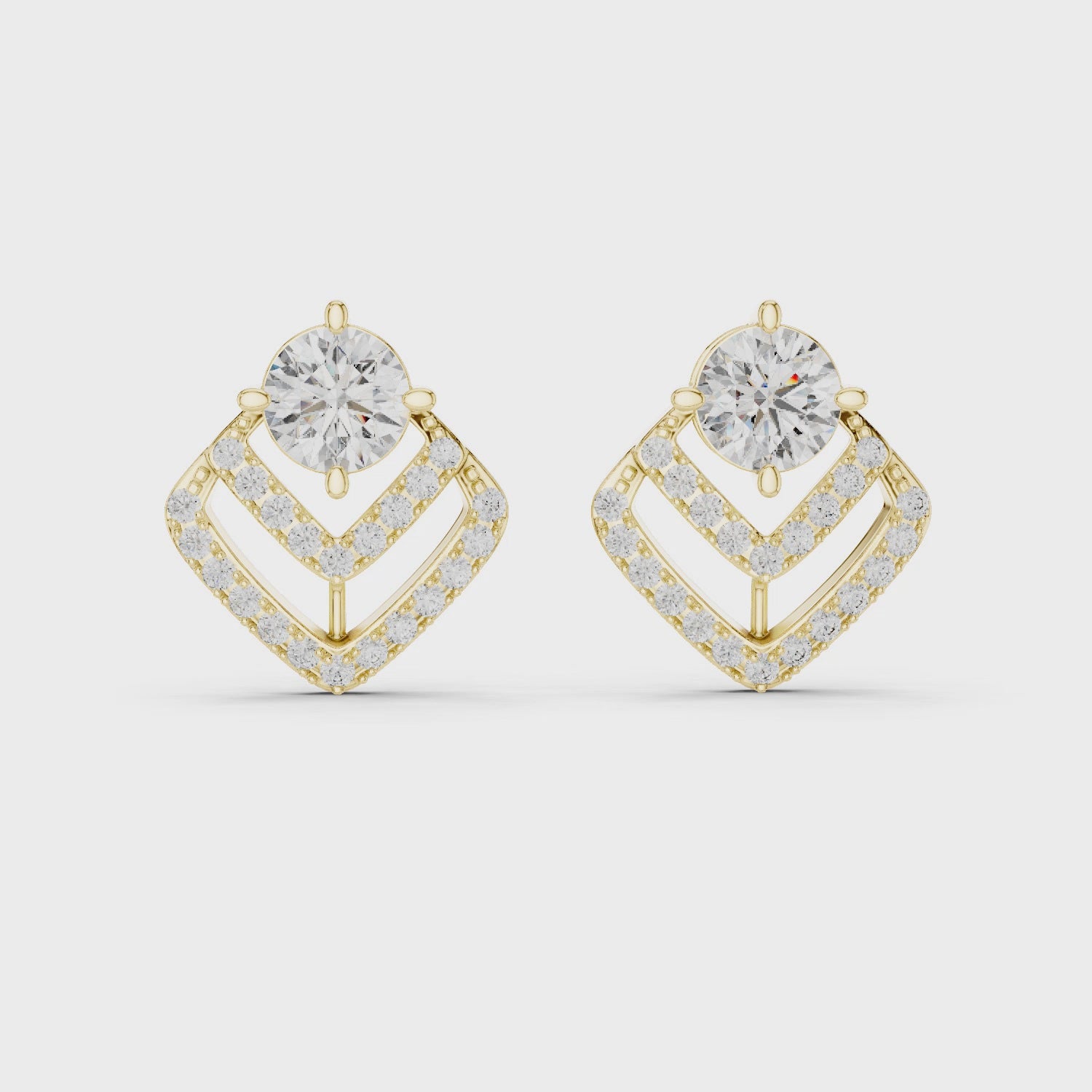 Celestial Glow Diamond 14-KT Stud Earrings