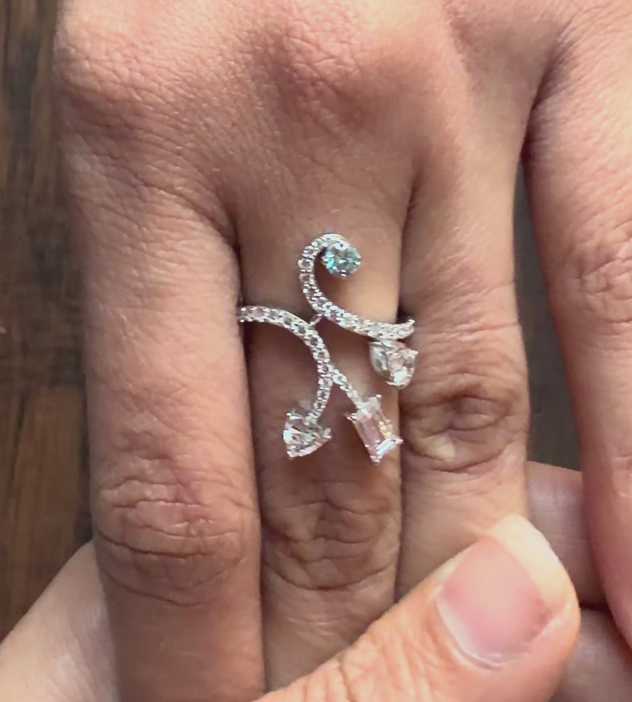 Fancy Shape Lab Diamond Ring