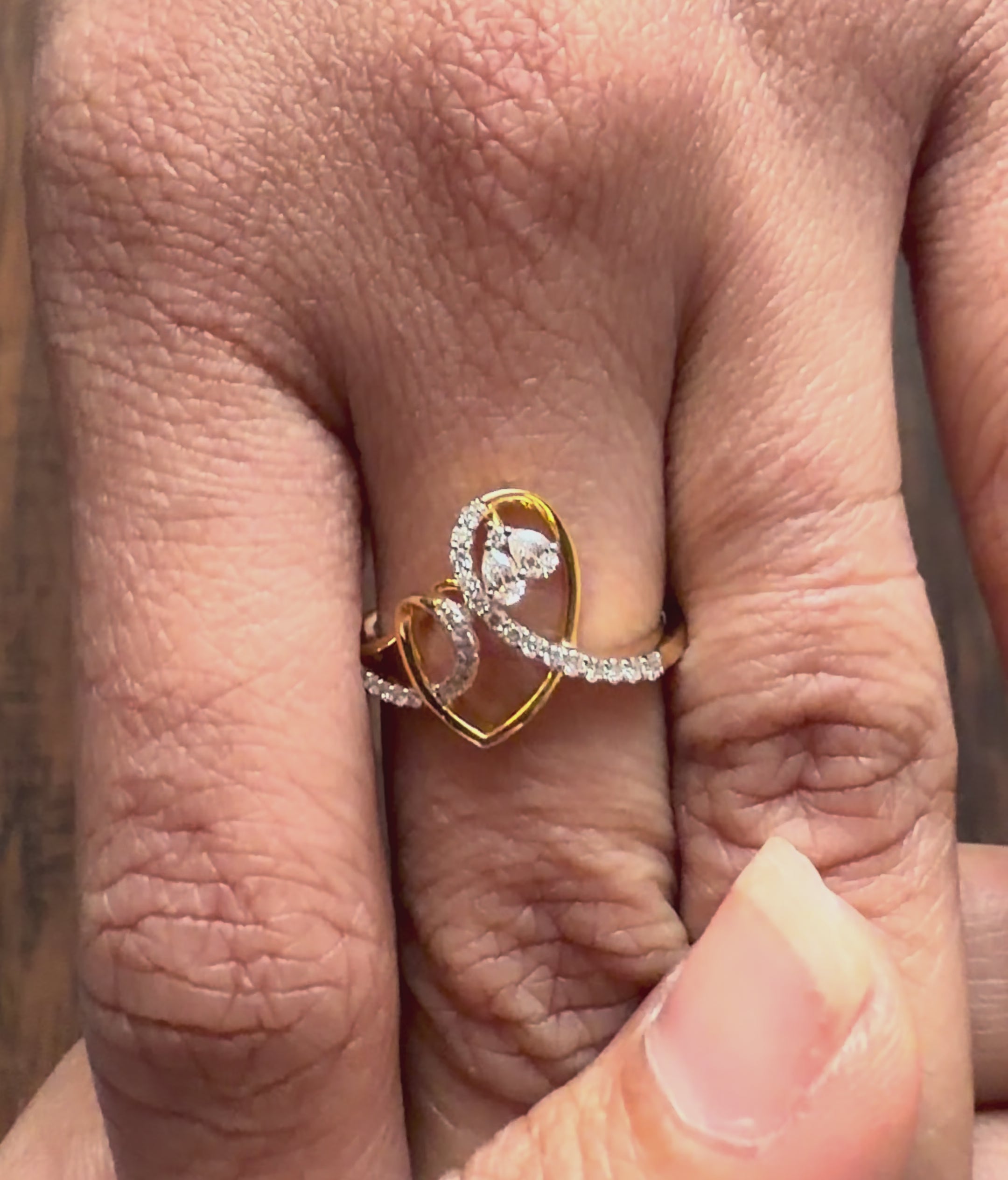 Heart Shape Lab Diamond Ring